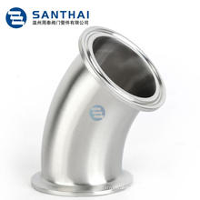Matt Polished Surface 45 Degree Sanitary Stainless Steel Elbow